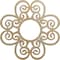 Ekena Millwork Cohen Wood Fretwork Pierced Ceiling Medallion, Hickory, 30"OD x 10 1/4"ID x 3/8"T CMWP30X30X0375COHI - alternate 1